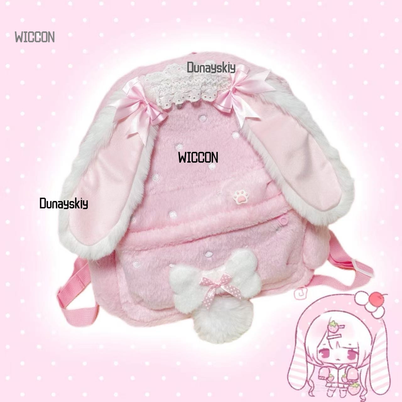 Jirai Kei Lolita Rabbit Ear St - Cosplay Prop Bag recension och pris