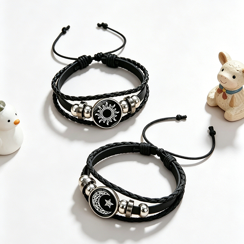 2Pcs Glow in the Dark Sun Moon - Snap Fastener Set recension och pris