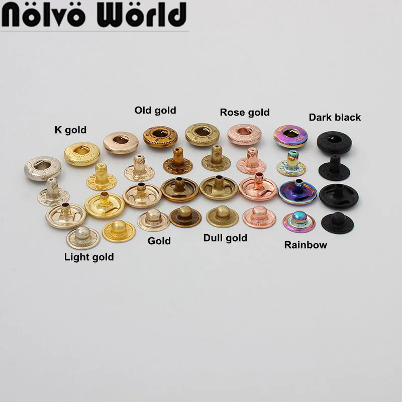 20-100 Sets Rainbow 12mm 10 Co - Snap Fastener Set recension och pris