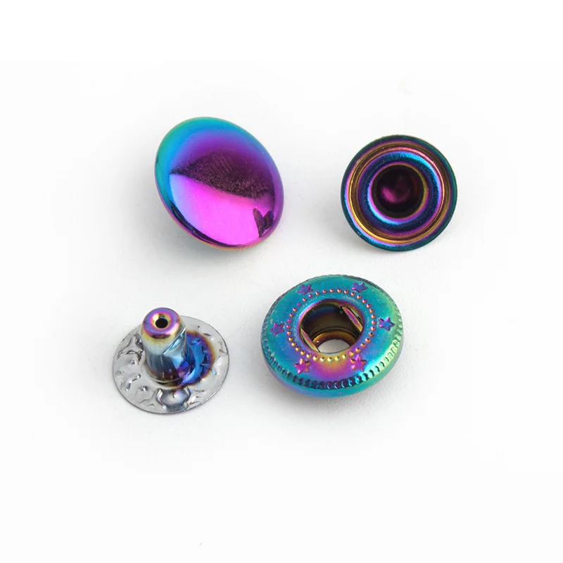 20-100 Sets Rainbow 12mm 10 Co - Snap Fastener Set recension och pris