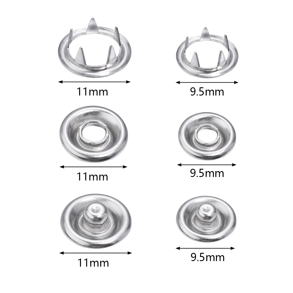 SAUVOO 50sets Iron Snap Button - Snap Fastener Set recension och pris