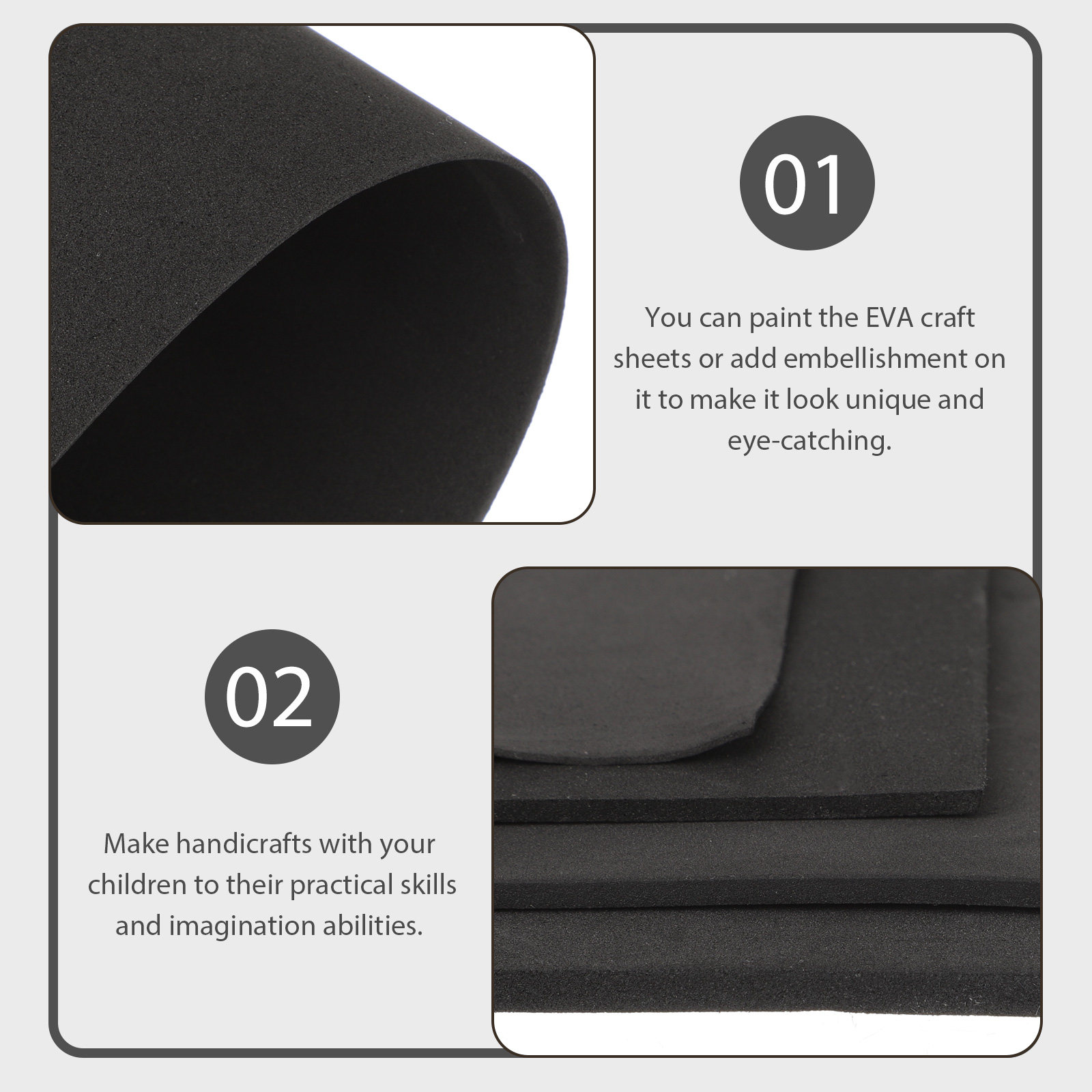 4Pcs Eva Foam Board Sheets Han - Cosplay Props Eva Foam recension och pris