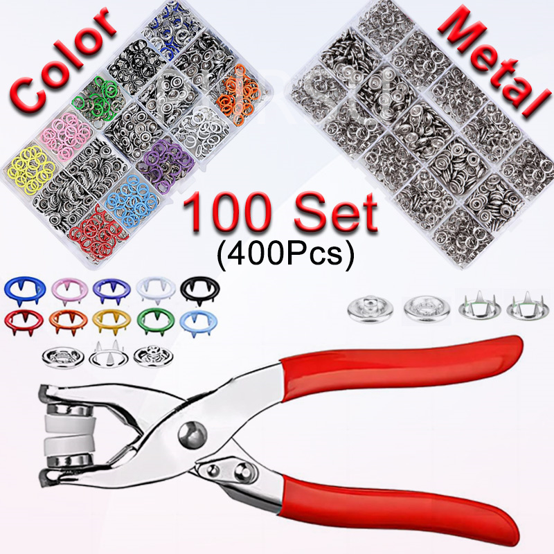 100 Sets Snap Pliers Automatic - Snap Fastener Set recension och pris