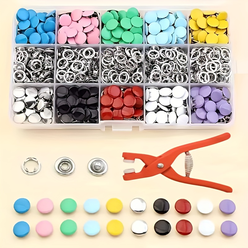 100Pcs Colorful Metal Sewing B - Snap Fastener Set recension och pris