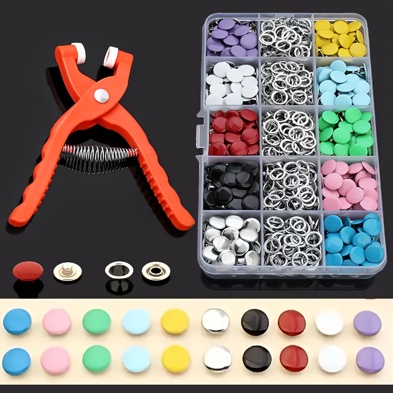 100Pcs Colorful Metal Sewing B - Snap Fastener Set recension och pris