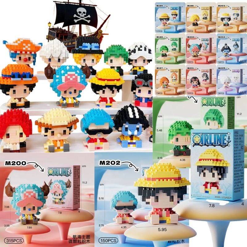 Anime Building Block One Luffy - Cosplay Prop Building recension och pris