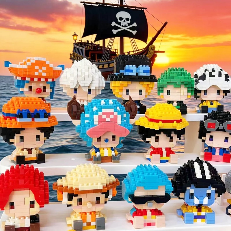 Anime Building Block One Luffy - Cosplay Prop Building recension och pris