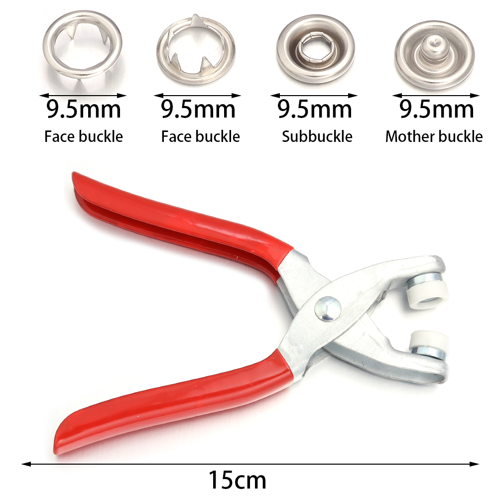 50sets 7.5/9.5/11mm Stainless  - Snap Fastener Set recension och pris