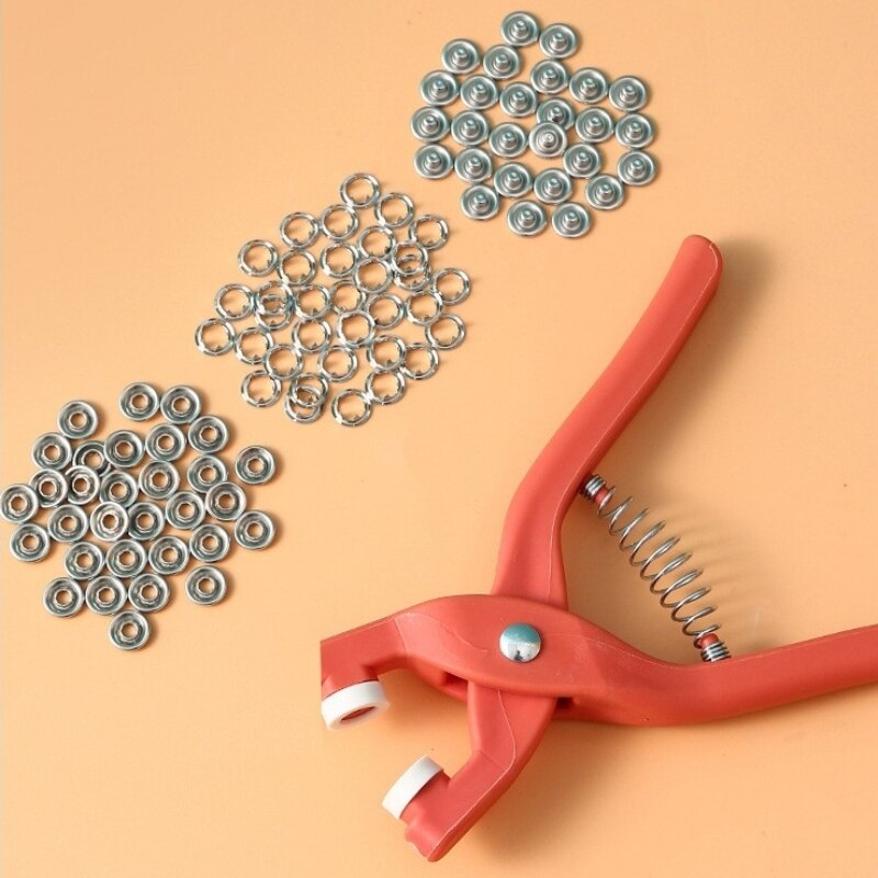 50 Sets 9.5MM Five Jaw Buckle  - Snap Fastener Set recension och pris