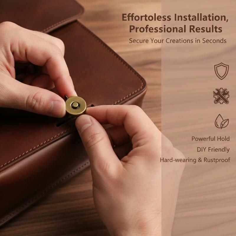 1 Set Magnetic Snap Fasteners  - Snap Fastener Set recension och pris