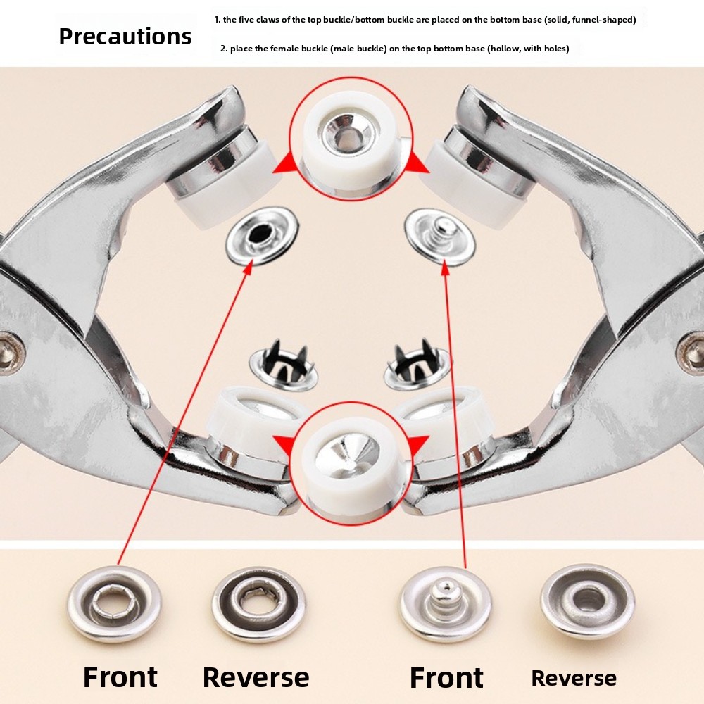 9.5mm Snap Button Pliers Kit w - Snap Fastener Set recension och pris