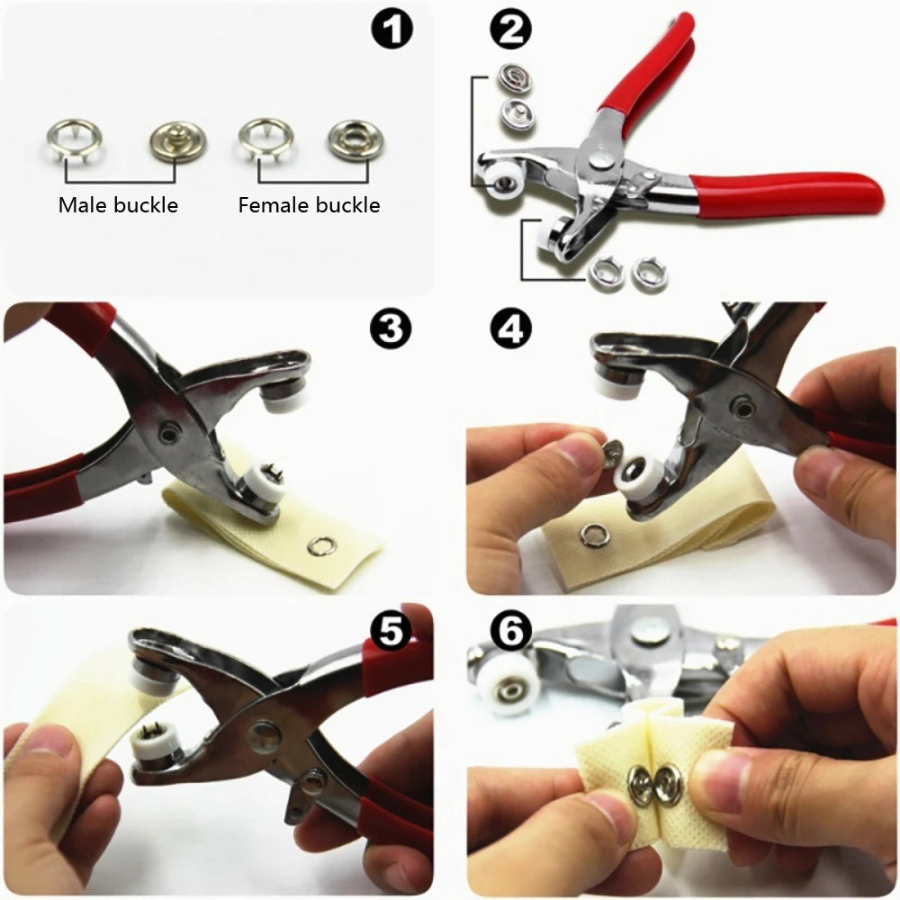 9.5mm Snap Button Pliers Kit w - Snap Fastener Set recension och pris