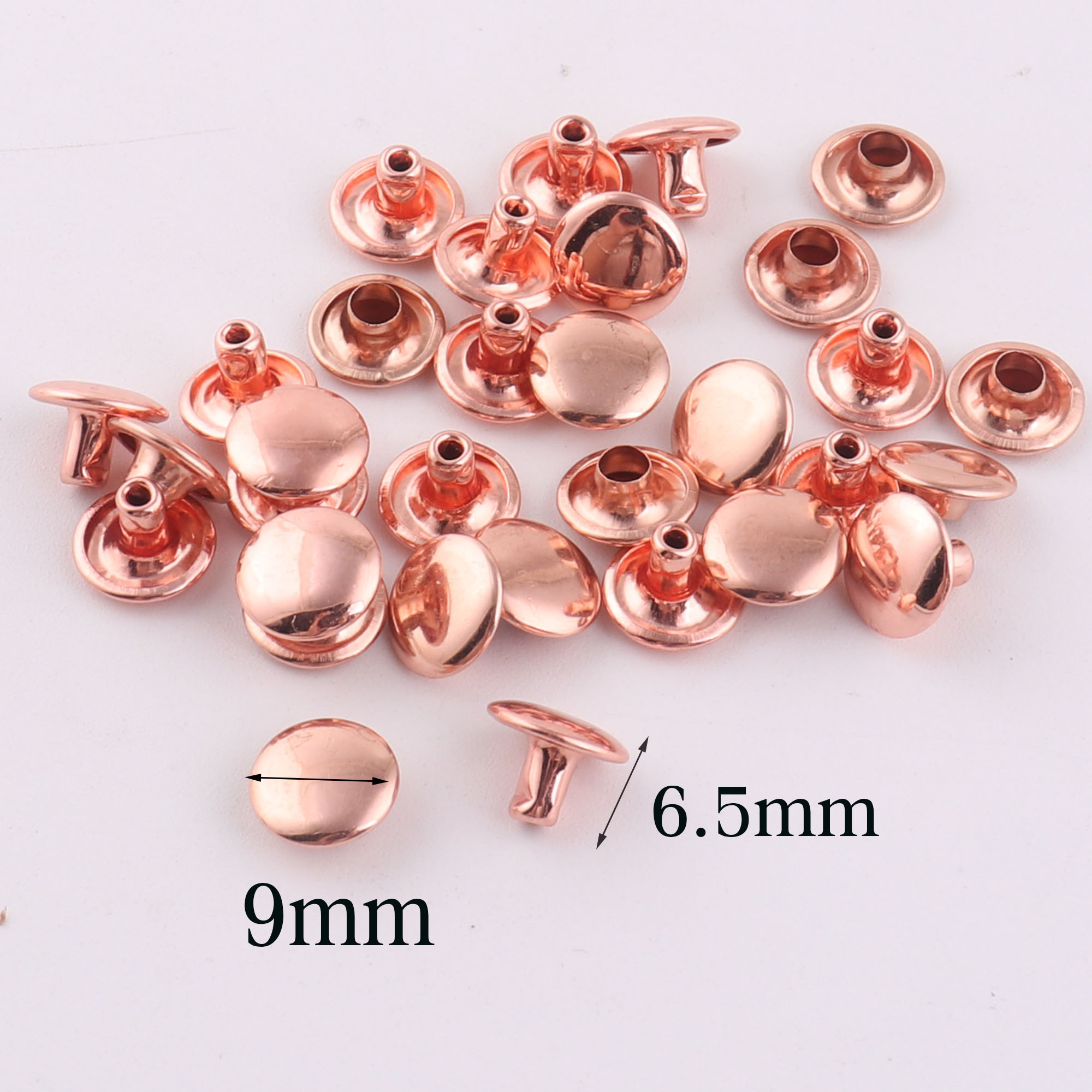 100 Sets Double Cap Rivets,Ros - Snap Fastener Set recension och pris