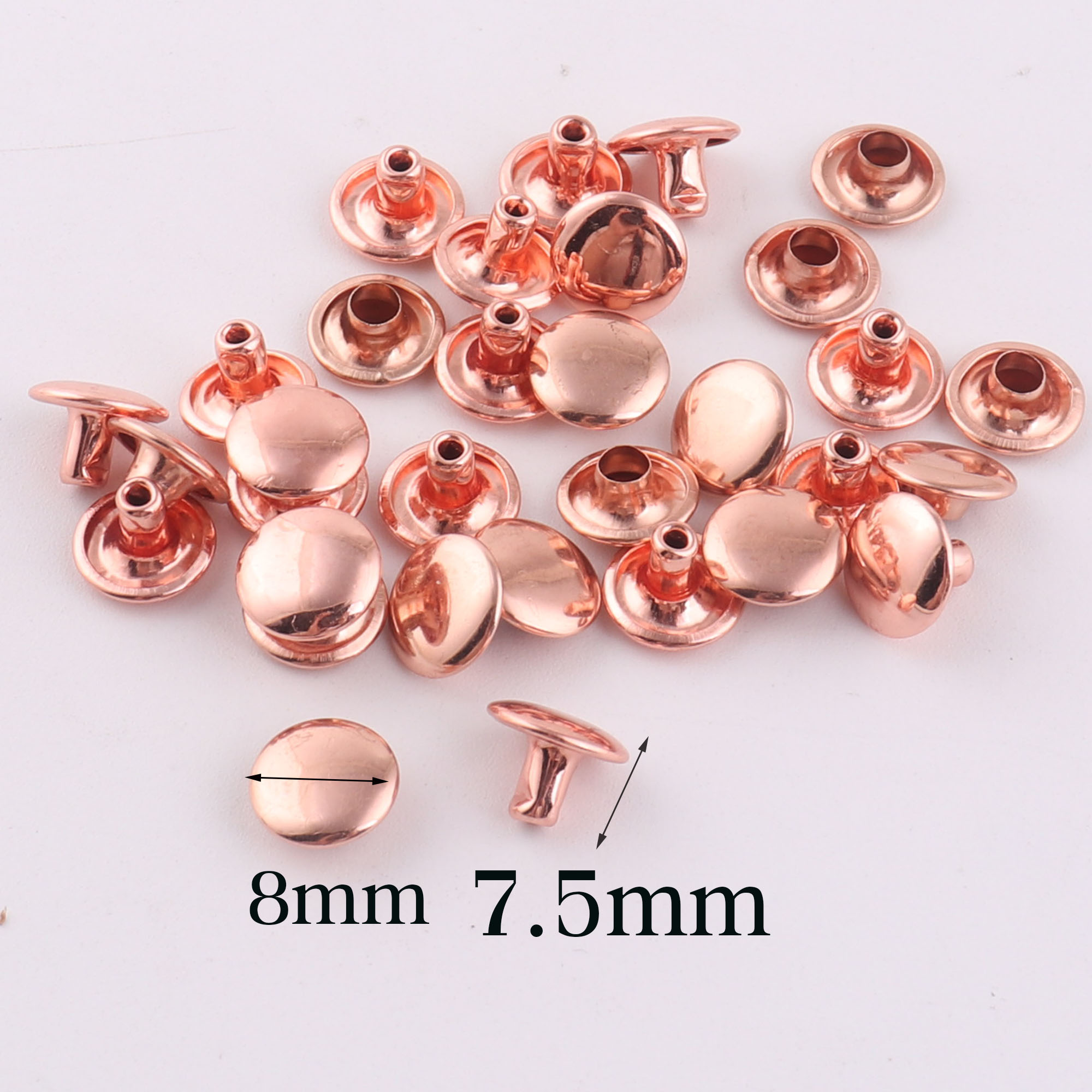 100 Sets Double Cap Rivets,Ros - Snap Fastener Set recension och pris
