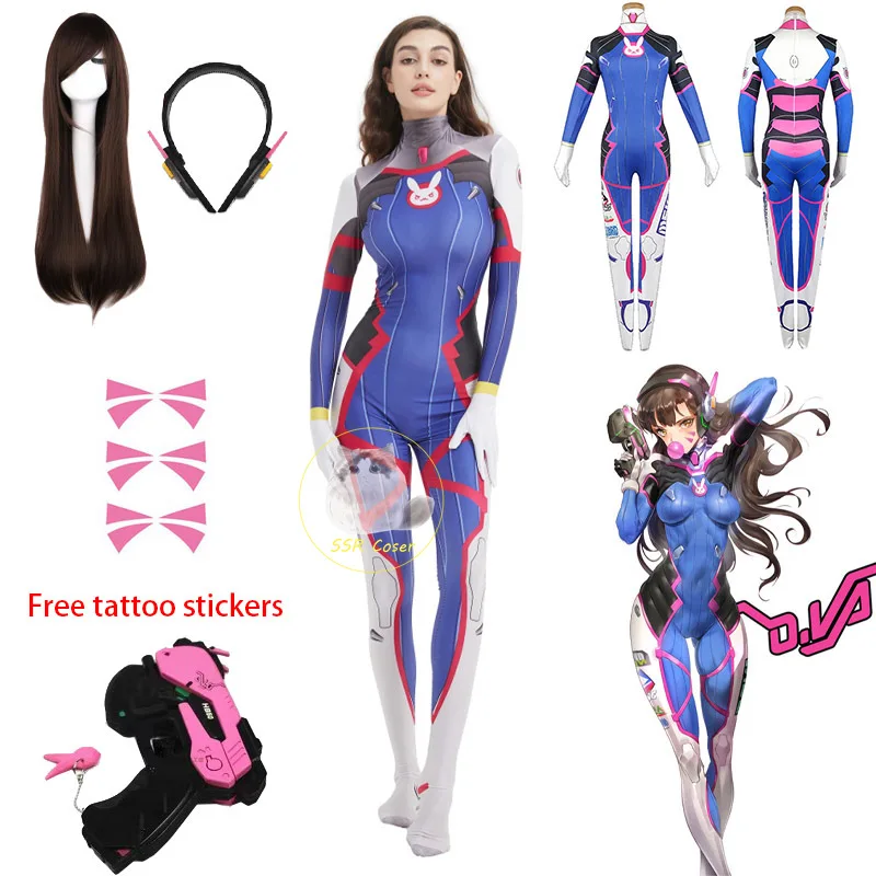 Dva Cosplay Costume Bodysuit Z - Dva Cosplay Prop recension och pris