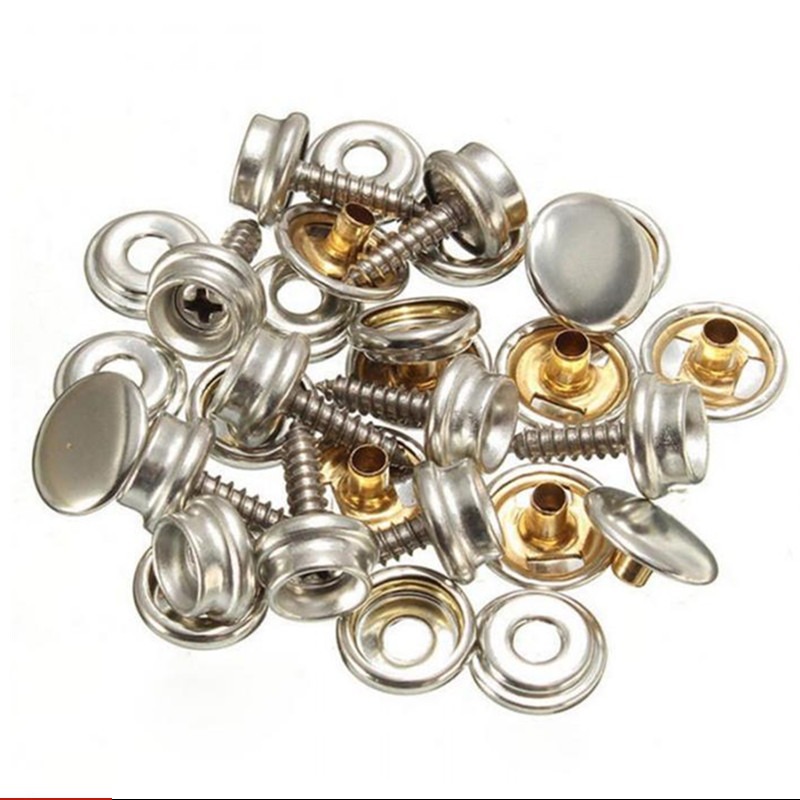 10 Sets Stainless Steel Tappin - Snap Fastener Set recension och pris
