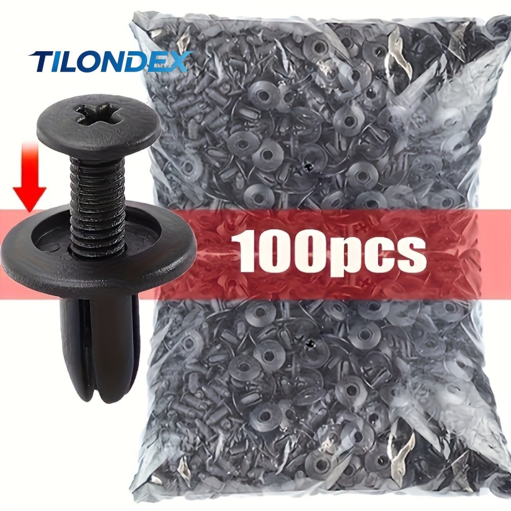 TILONDEX 100pcs Automotive Fas - Snap Fastener Set recension och pris