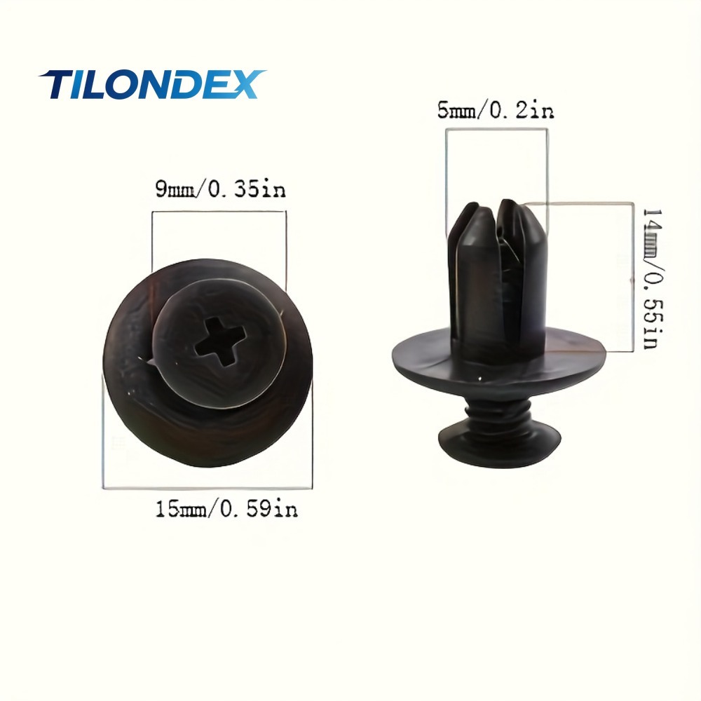TILONDEX 100pcs Automotive Fas - Snap Fastener Set recension och pris